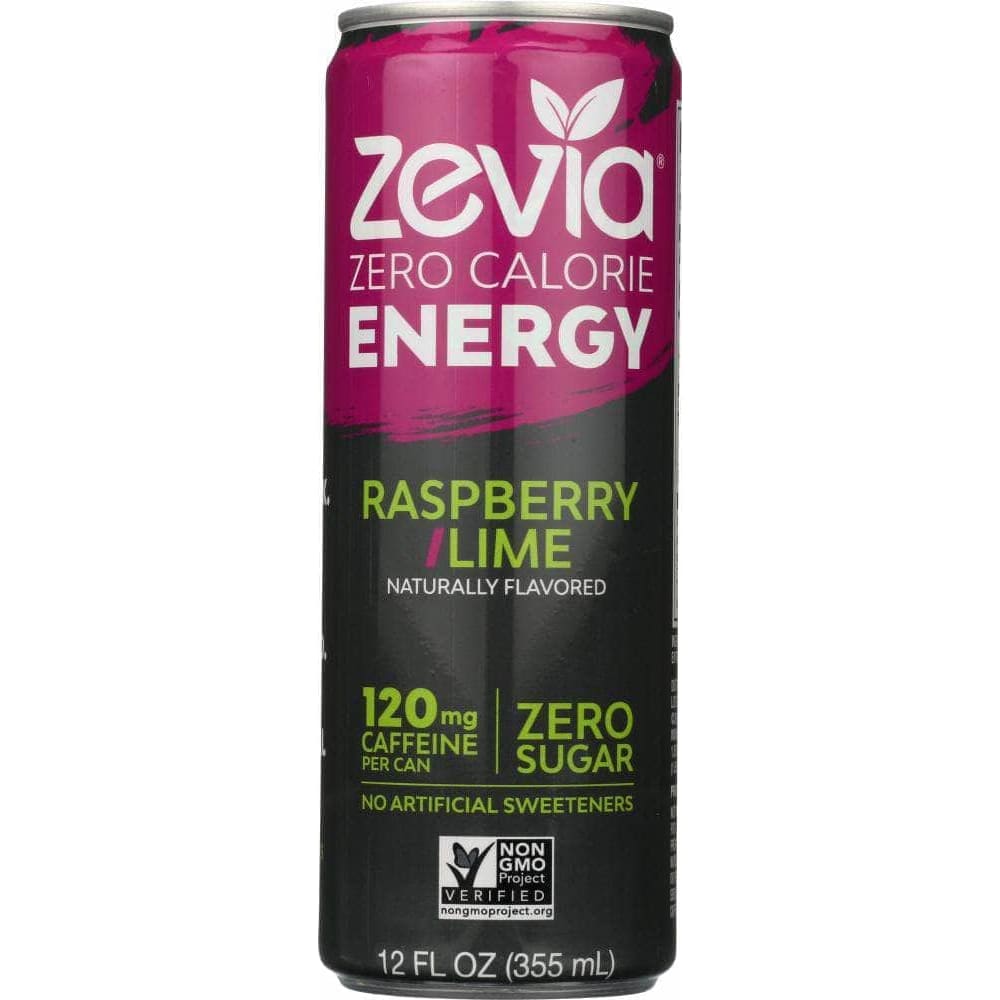 Zevia Zevia Energy Raspberry Lime Zero Calorie, 12 oz