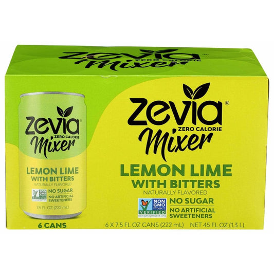 ZEVIA ZEVIA Lemon Lime With Bitters Mixer 6Pack, 45 oz