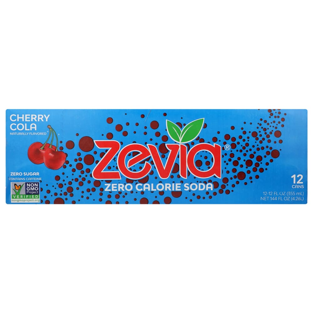 ZEVIA: Zero Calorie Cherry Cola Soda 144 fo - Beverages > Sodas - ZEVIA