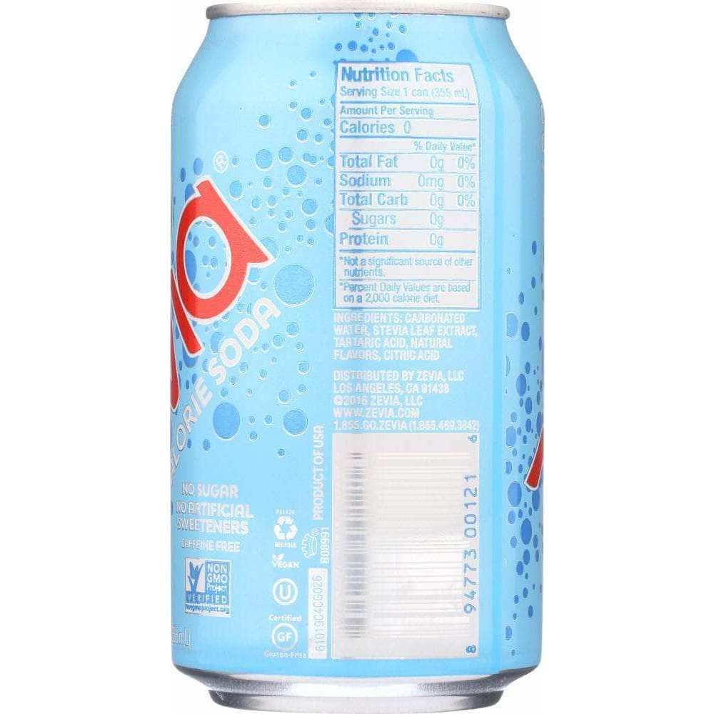 Zevia Zevia Zero Calorie Soda Caffeine Free Cola 6-12 fl oz, 72 fl oz