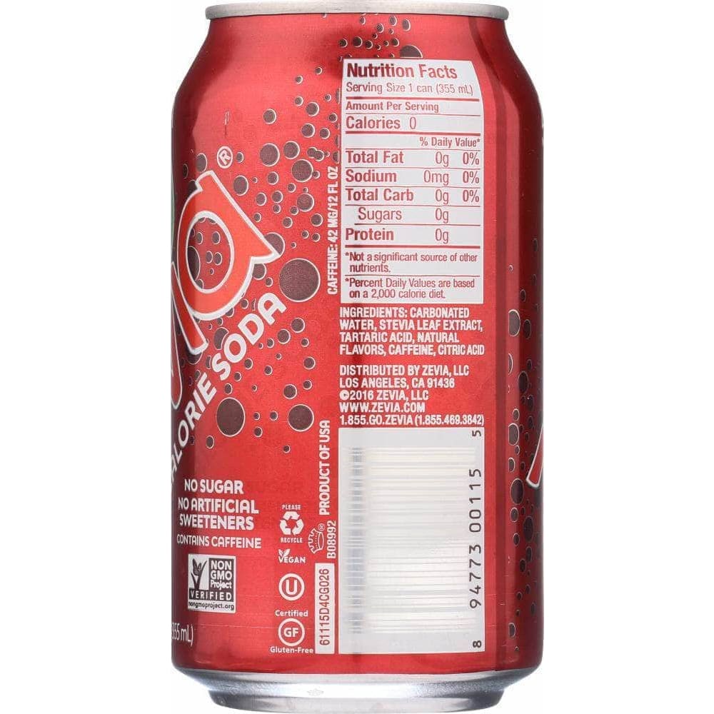 Zevia Zevia Zero Calorie Soda Dr. Zevia 6-12 fl oz, 72 fl oz