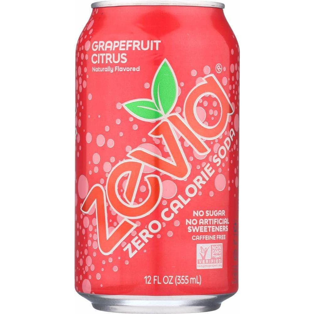 Zevia Zevia Zero Calorie Soda Grapefruit Citrus 6-12 fl oz, 72 fl oz