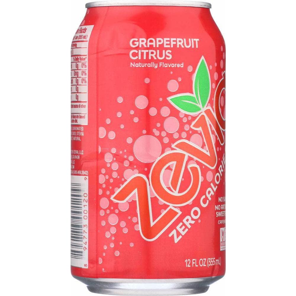 Zevia Zevia Zero Calorie Soda Grapefruit Citrus 6-12 fl oz, 72 fl oz