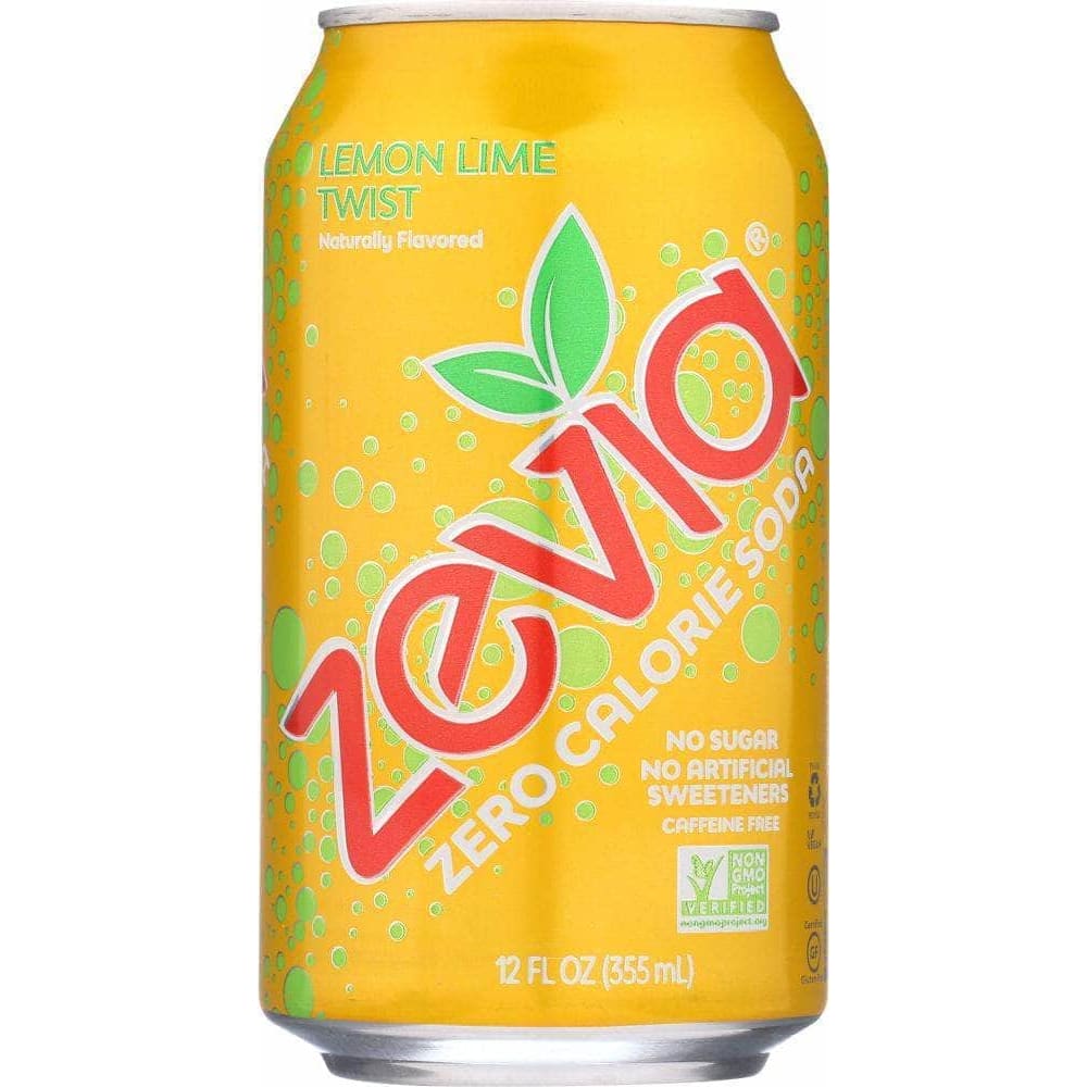 Zevia Zevia Zero Calorie Soda Lemon Lime Twist 6-12 fl oz, 72 fl oz