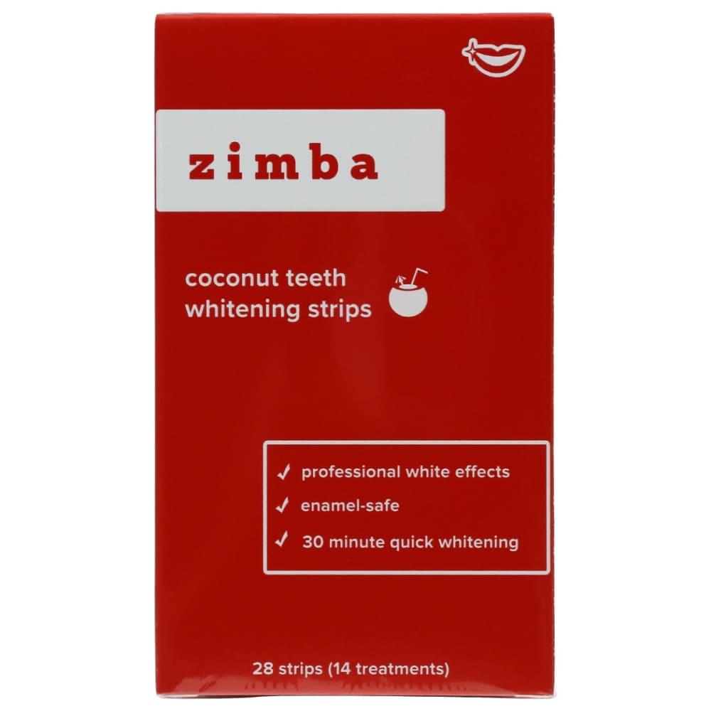 ZIMBA: Teeth Whtn Strips Coconut 28 PC - Beauty & Body Care > Oral Care > Oral Care Tools - ZIMBA