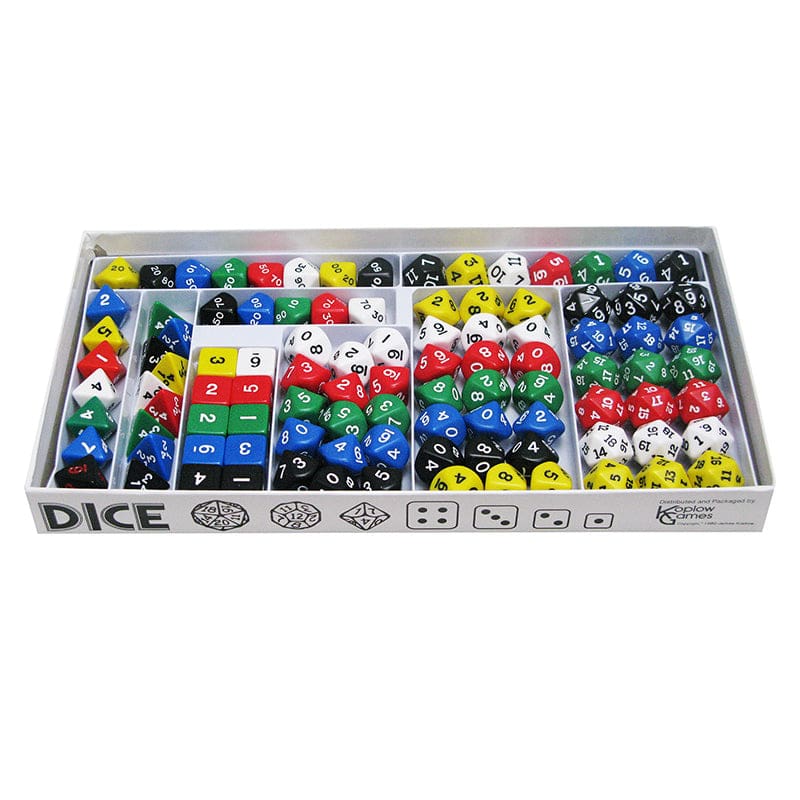 100Ct Sampler Opaque Polyhedra Dice - Dice - Koplow Games Inc.