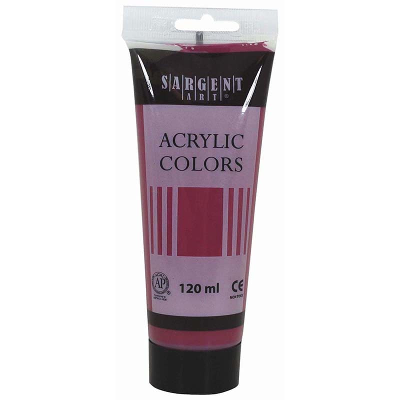 120Ml Tube Acrylic Alizarin Crimson (Pack of 12) - Paint - Sargent Art Inc.