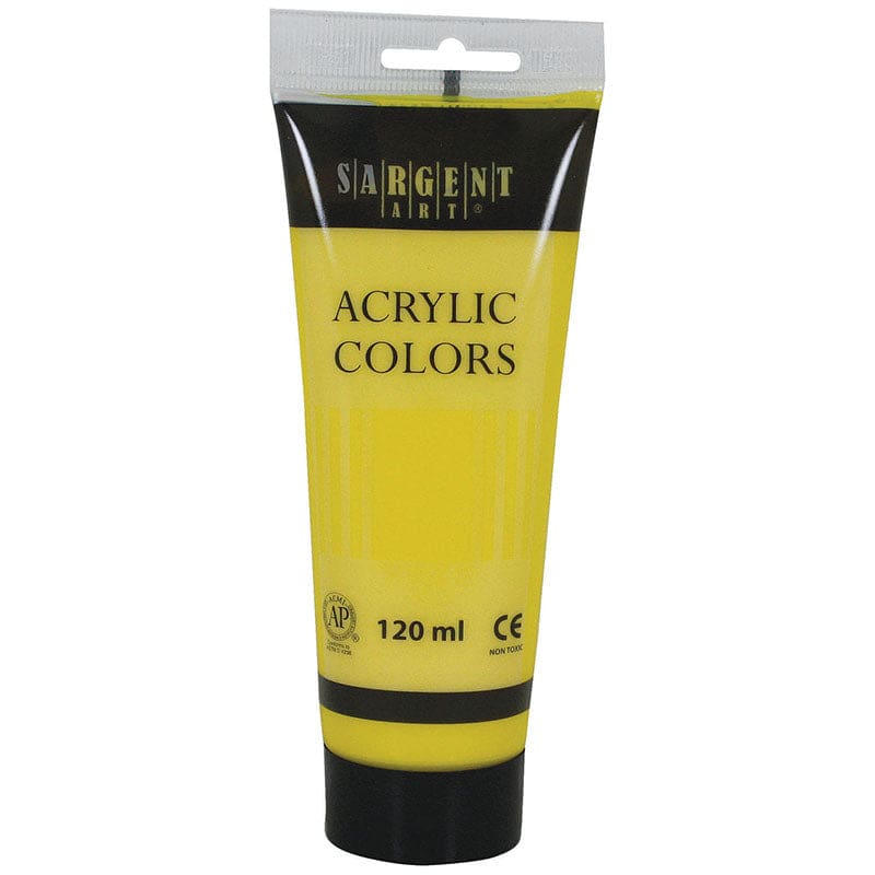 120Ml Tube Acrylic Primary Yellow (Pack of 12) - Paint - Sargent Art Inc.