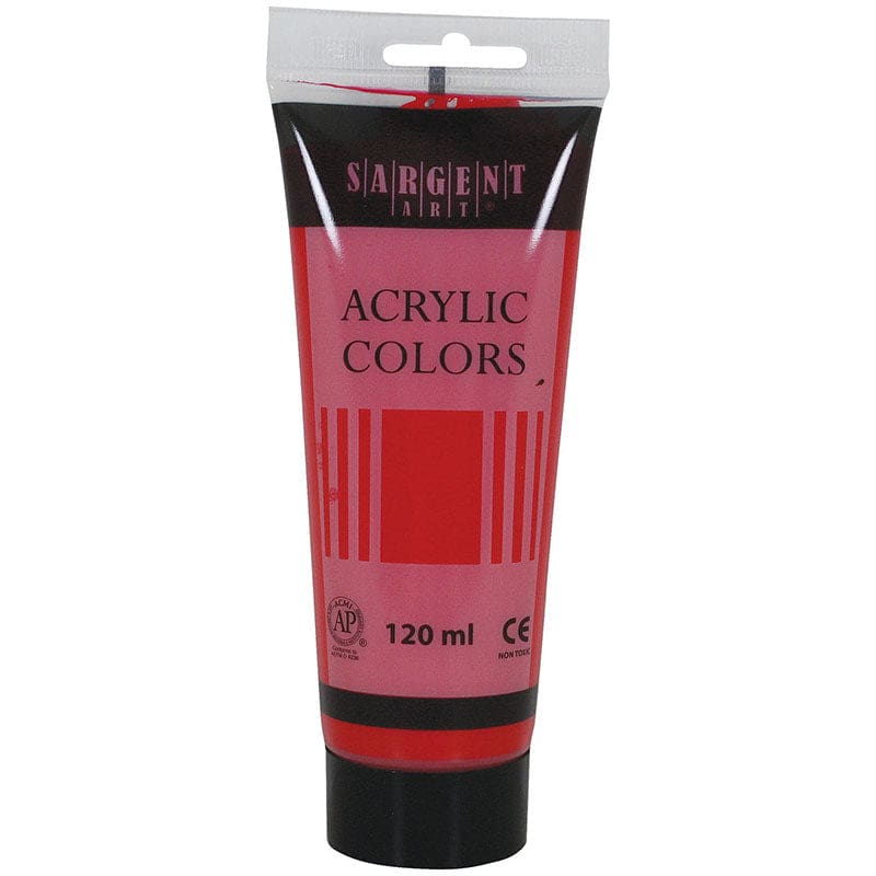 120Ml Tube Acrylic Scarlet Lake (Pack of 12) - Paint - Sargent Art Inc.