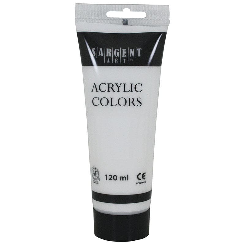 120Ml Tube Acrylic Titanium White (Pack of 12) - Paint - Sargent Art Inc.