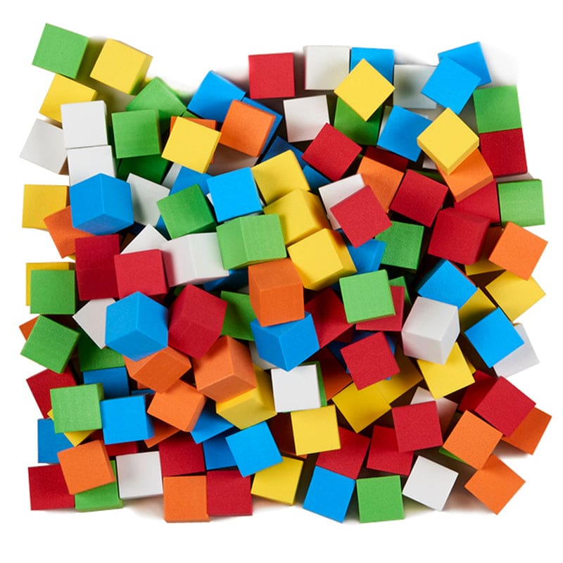 16Mm Blank Color Foam Dice 200 Ct Assorted - Dice - Koplow Games Inc.