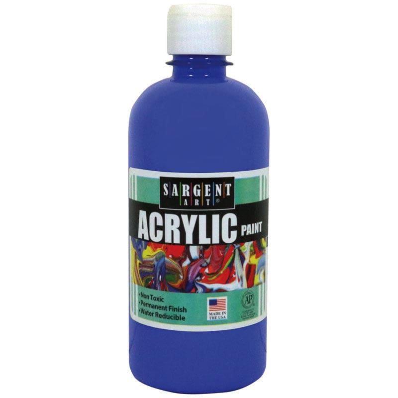 16Oz Acrylic Paint - Blue (Pack of 6) - Paint - Sargent Art Inc.