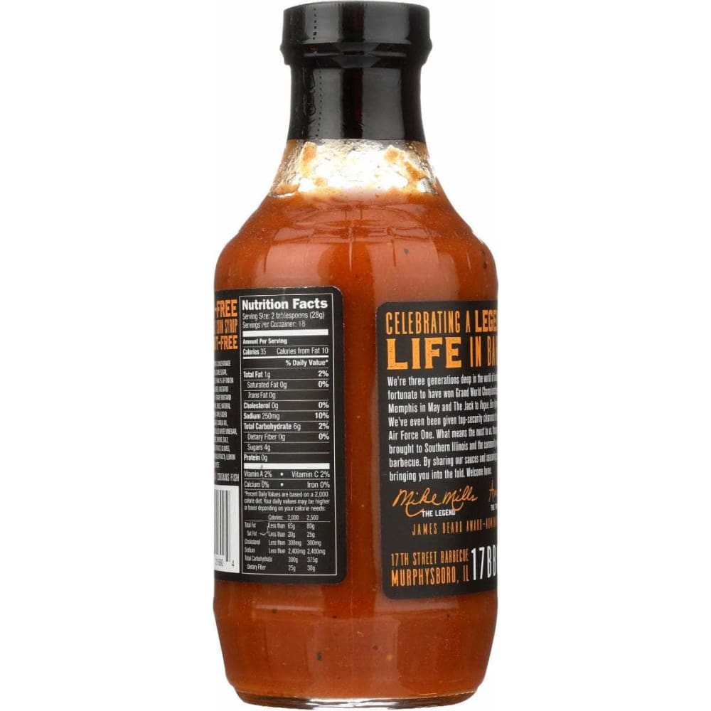 17TH STREET BARBECUE Grocery > Meal Ingredients > Sauces 17TH STREET BARBECUE: Original Barbecue Sauce, 18 oz