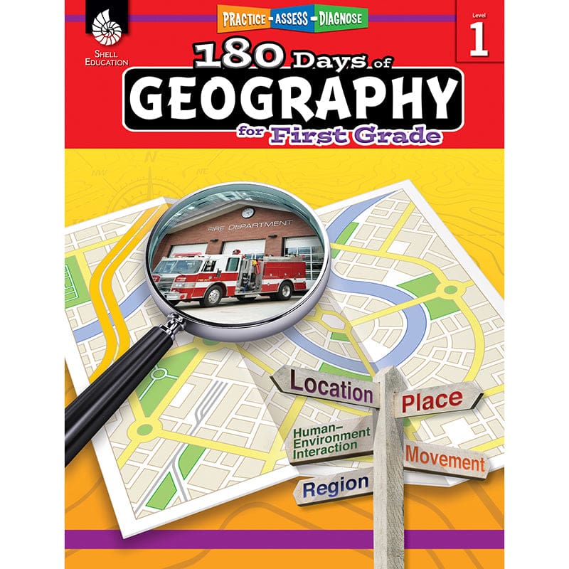 180 Days Of Geography Grade 1 (Pack of 2) - Geography - Shell Education