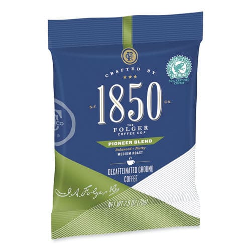 1850 Coffee Fraction Packs Pioneer Blend Decaf Medium Roast 2.5 Oz Pack 24 Packs/carton - Food Service - 1850