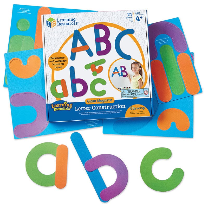 21Pc Giant Magnetic Letter Construc - Language Arts - Learning Resources