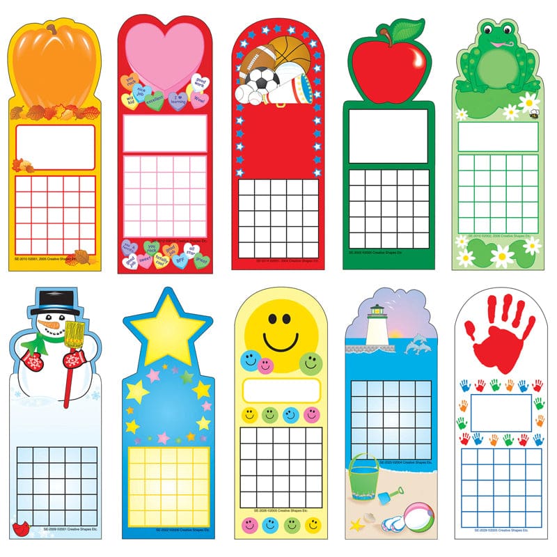 240Ct Seasonal Incentive Charts Personal - Incentive Charts - Creative Shapes Etc. LLC