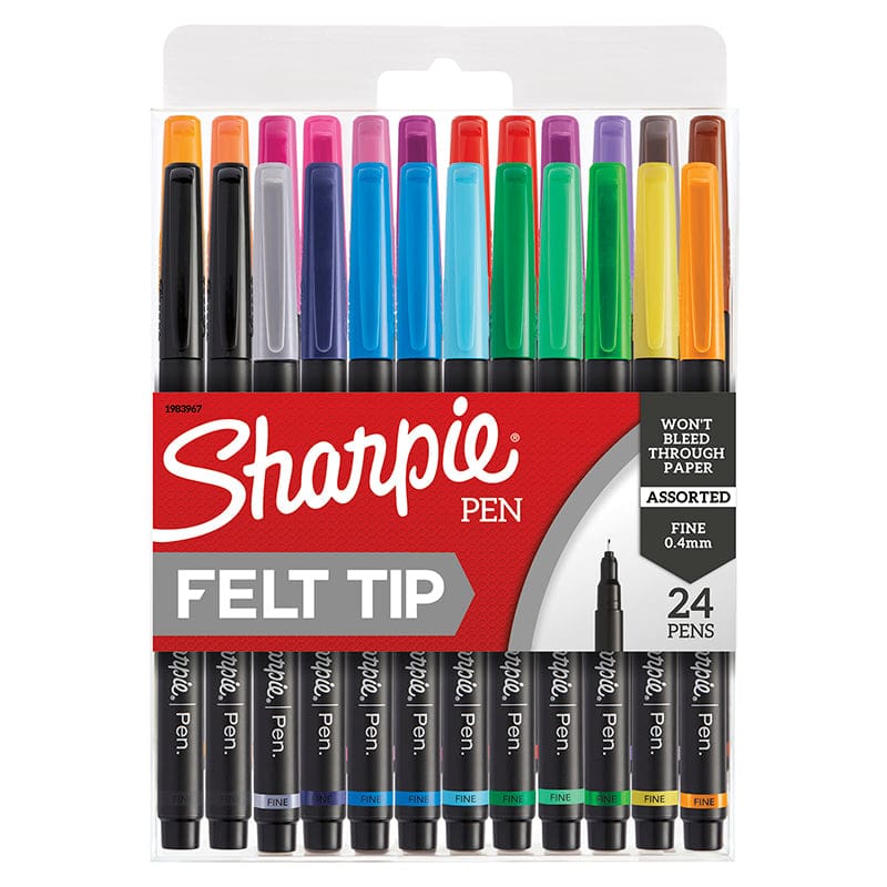 24Ct Fine Sharpie Art Pen Hard Case - Pens - Sanford L.p.