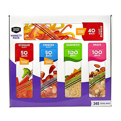 Berkley Jensen Food Storage Variety Pack, 340 ct.