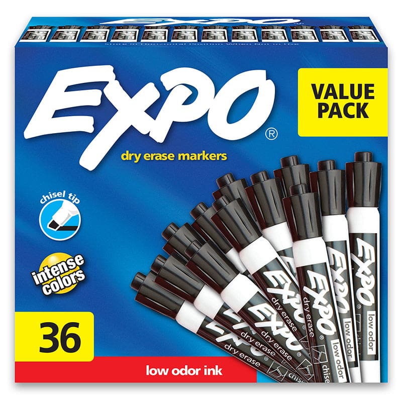 36Ct Blk Expo Chisel Dryerase Markr - Markers - Sanford L.p.