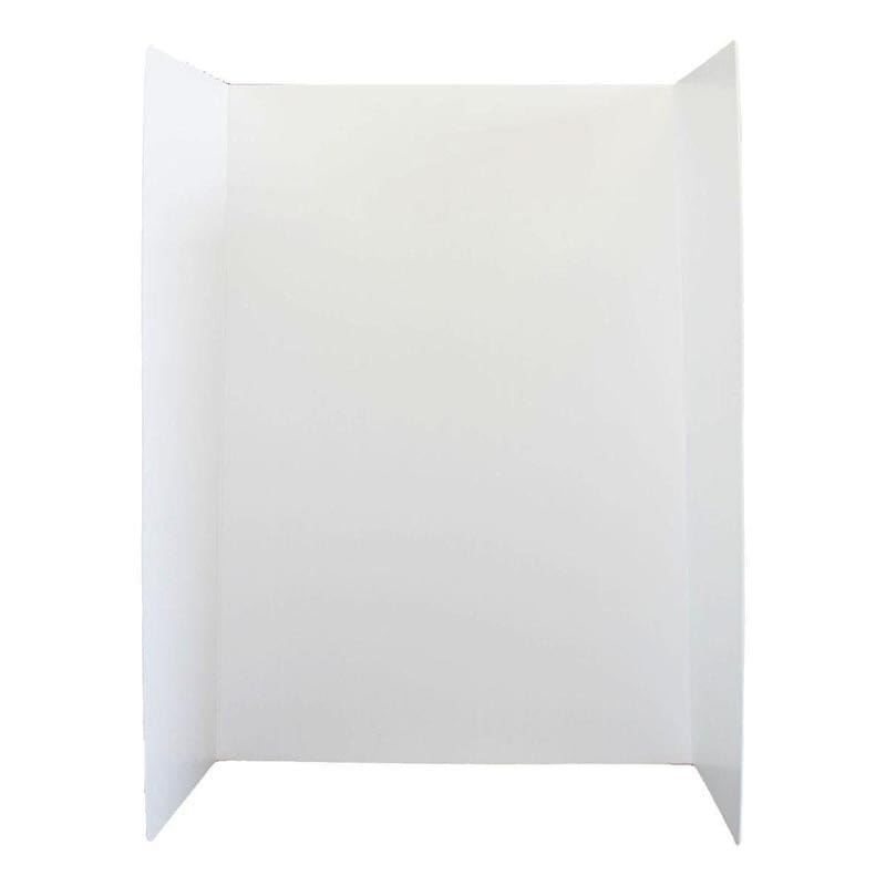 36X48 Corrugated Proj Brd Wht 10Pk Plastic - Presentation Boards - Flipside