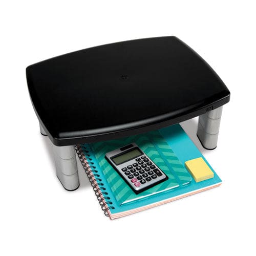 3M Adjustable Height Monitor Stand 15 X 12 X 2.63 To 5.78 Black/silver Supports 80 Lbs - School Supplies - 3M™