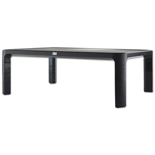 3M Adjustable Monitor Stand 16 X 12 X 1.75 To 5.5 Black Supports 20 Lbs - School Supplies - 3M™