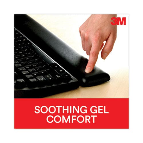 3M Antimicrobial Gel Compact Keyboard Wrist Rest 18 X 2.75 Black - Technology - 3M™