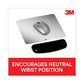 3M Antimicrobial Gel Small Mouse Pad With Wrist Rest 7 X 2.37 Black - Technology - 3M™