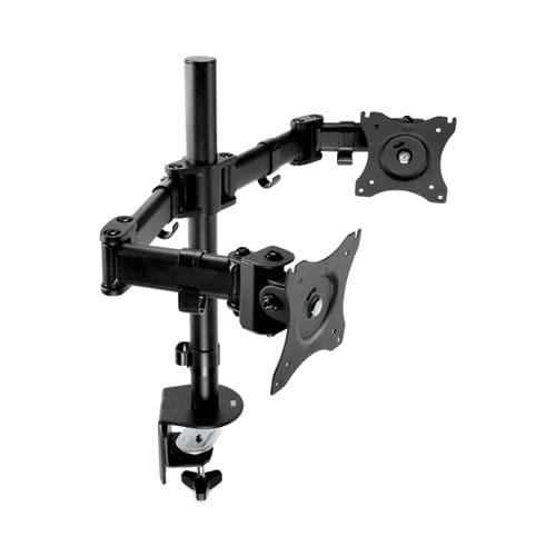 3M Dual Monitor Mount For 27 Monitors 360 Degree Rotation +45 Degree/-45 Degree Tilt 90 Degree Pan Black Supports 20 Lb - Furniture - 3M™