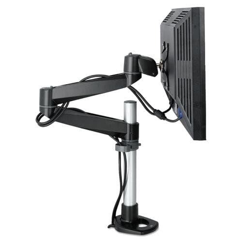 3M Dual Monitor Swivel Arm 360 Degree Rotation +15 Degree/-90 Degree Tilt 180 Degree Pan Black/gray Supports 30 Lb - Furniture - 3M™