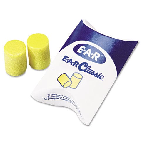 3M E-a-r Classic Earplugs Corded Pvc Foam Yellow 200 Pairs/box - Janitorial & Sanitation - 3M™