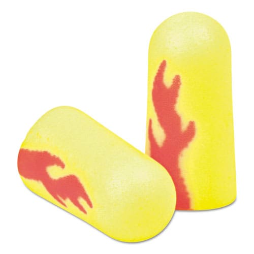 3M E-a-rsoft Blasts Earplugs Cordless Foam Yellow Neon/red Flame 200 Pairs/box - Janitorial & Sanitation - 3M™