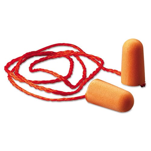 3M Foam Single-use Earplugs Corded 29nrr Orange 100 Pairs - Janitorial & Sanitation - 3M™