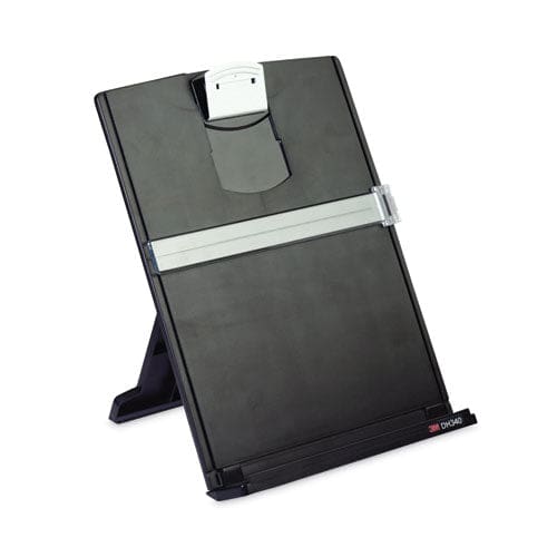 3M Fold-flat Freestanding Desktop Copyholder 150 Sheet Capacity Plastic Black/silver Clip - Office - 3M™