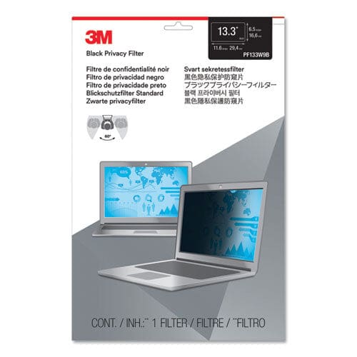 3M Frameless Blackout Privacy Filter For 13.3 Widescreen Laptop 16:9 Aspect Ratio - Technology - 3M™