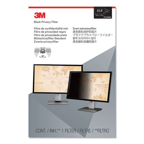3M Frameless Blackout Privacy Filter For 23.8 Widescreen Flat Panel Monitor 16:9 Aspect Ratio - Technology - 3M™