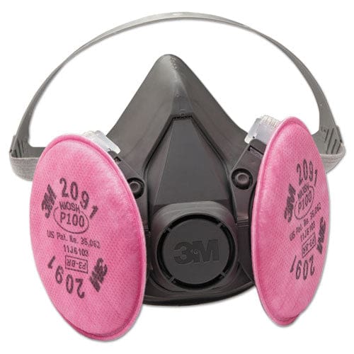 3M Half Facepiece Respirator 6000 Series Reusable Large - Janitorial & Sanitation - 3M™