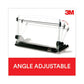 3M In-line Adjustable Desktop Copyholder,150 Sheet Capacity Plastic Black/clear - Office - 3M™