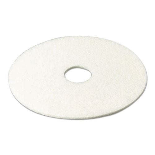 3M Low-speed Super Polishing Floor Pads 4100 13 Diameter White 5/carton - Janitorial & Sanitation - 3M™