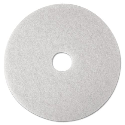 3M Low-speed Super Polishing Floor Pads 4100 14 Diameter White 5/carton - Janitorial & Sanitation - 3M™