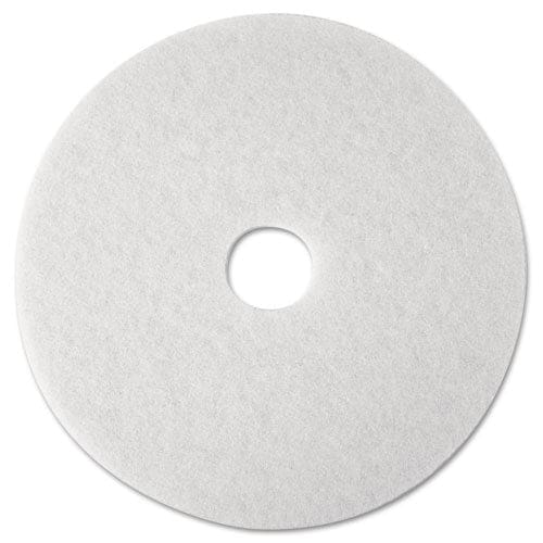 3M Low-speed Super Polishing Floor Pads 4100 17 Diameter White 5/carton - Janitorial & Sanitation - 3M™