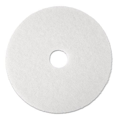 3M Low-speed Super Polishing Floor Pads 4100 20 Diameter White 5/carton - Janitorial & Sanitation - 3M™