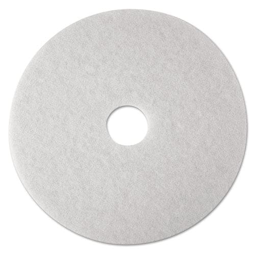 3M Low-speed Super Polishing Floor Pads 4100 24 Diameter White 5/carton - Janitorial & Sanitation - 3M™