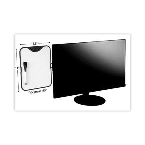 3M Monitor Whiteboard 10 Sheet Capacity Plastic Black/white - Office - 3M™