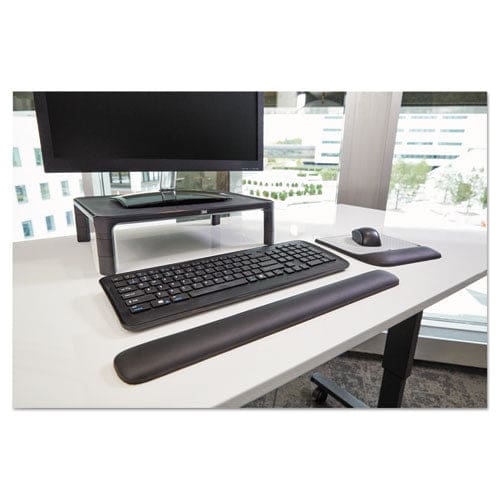 3M Mouse Pad With Precise Mousing Surface And Gel Wrist Rest 8.5 X 9 Gray/black - Technology - 3M™