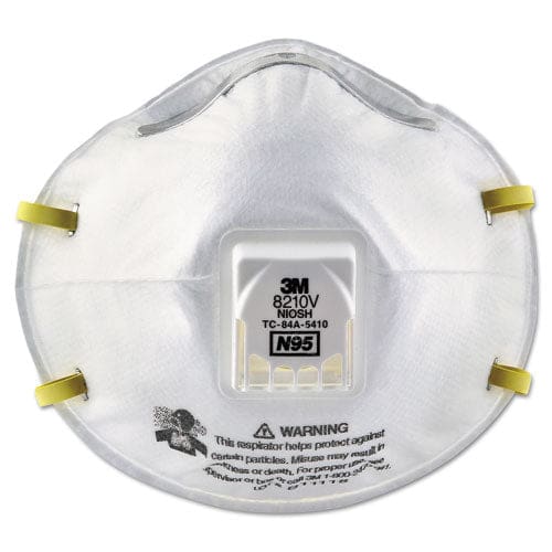 3M Particulate Respirator 8210v N95 Cool Flow Valve Standard Size 10/box - Janitorial & Sanitation - 3M™