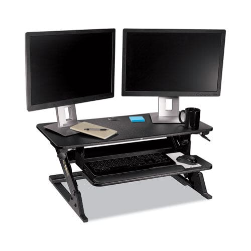 3M Precision Standing Desk 35.4 X 22.2 X 6.2 To 20 Black - Furniture - 3M™