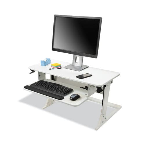 3M Precision Standing Desk 35.4 X 23.2 X 6.2 To 20 White - Furniture - 3M™