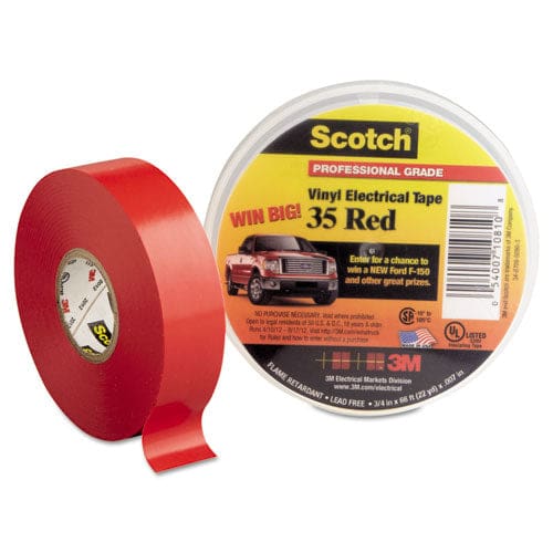 3M Scotch 35 Vinyl Electrical Color Coding Tape 3 Core 0.75 X 66 Ft Blue - Office - 3M™